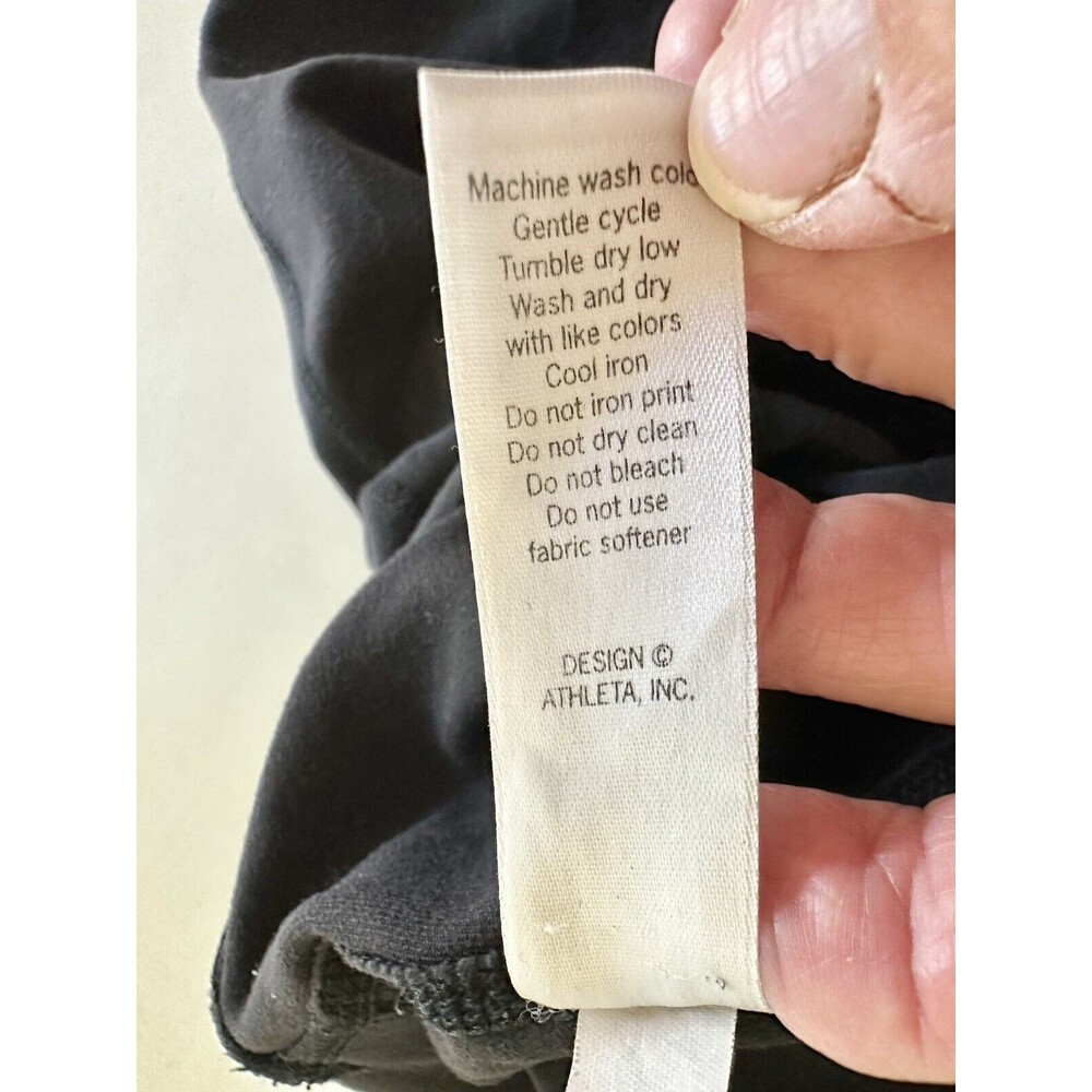 Athleta Straight Up crop leggings Sz Medium in Black style #983309 - Picture 11 of 11